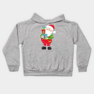 Santa Claus, Christmas, Xmas, Gifts, Presents Kids Hoodie